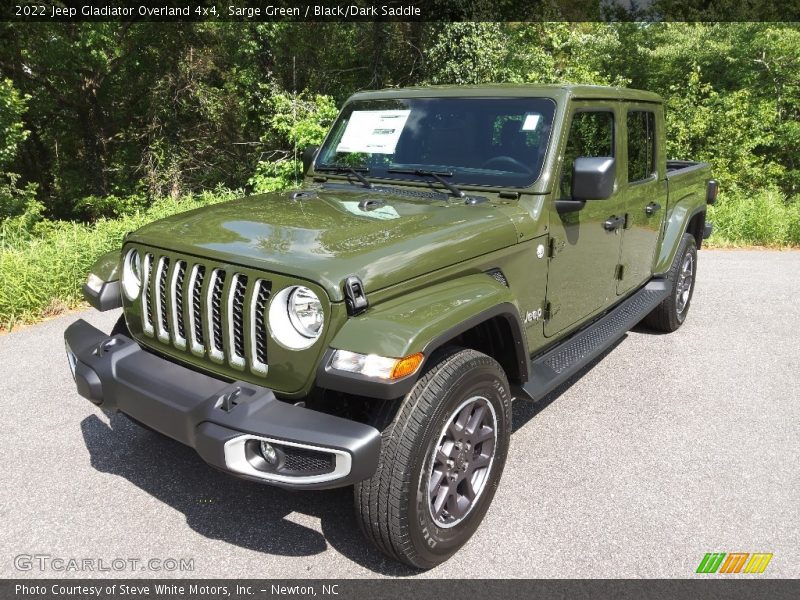 Sarge Green / Black/Dark Saddle 2022 Jeep Gladiator Overland 4x4