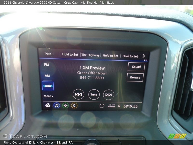 Red Hot / Jet Black 2022 Chevrolet Silverado 2500HD Custom Crew Cab 4x4