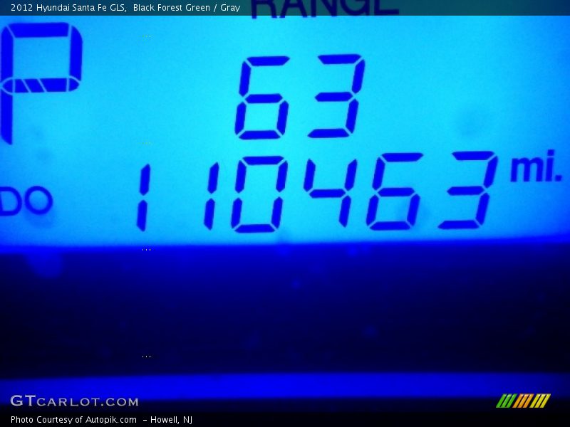 Black Forest Green / Gray 2012 Hyundai Santa Fe GLS
