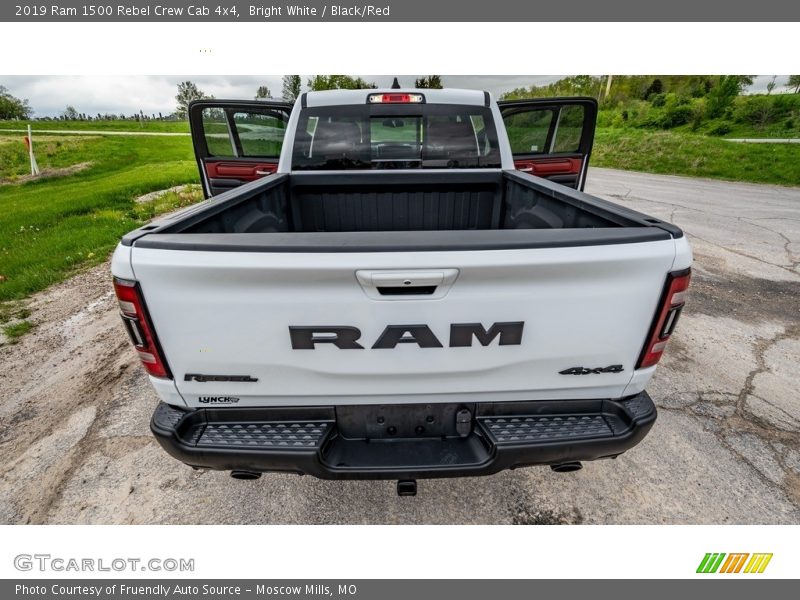Bright White / Black/Red 2019 Ram 1500 Rebel Crew Cab 4x4