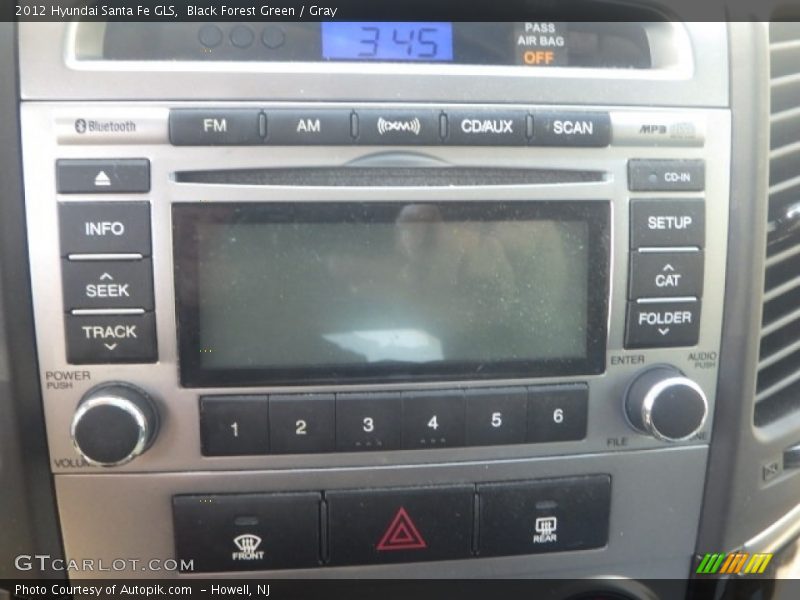 Black Forest Green / Gray 2012 Hyundai Santa Fe GLS