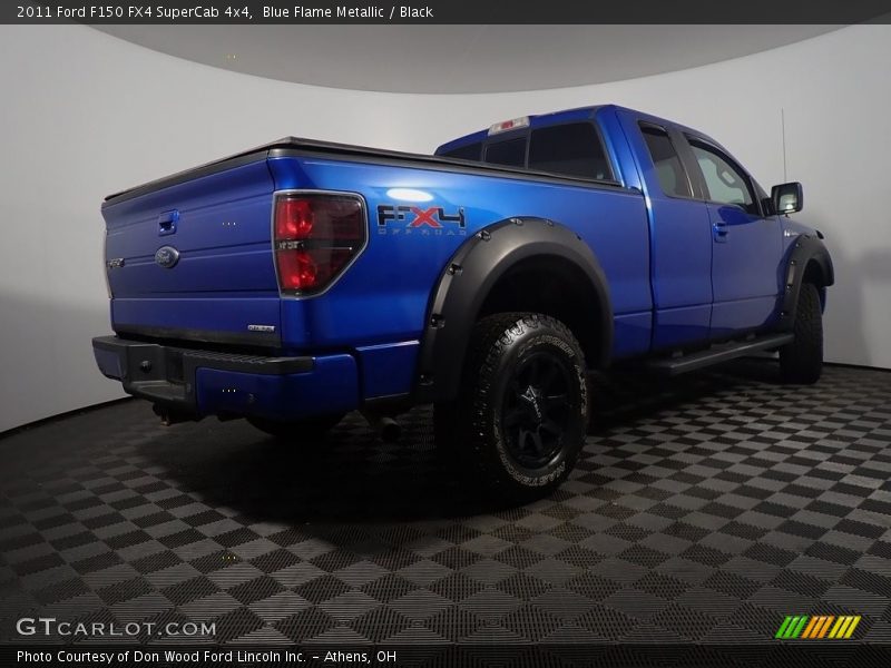 Blue Flame Metallic / Black 2011 Ford F150 FX4 SuperCab 4x4