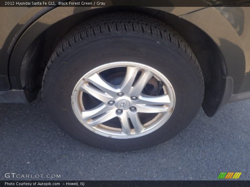 Black Forest Green / Gray 2012 Hyundai Santa Fe GLS