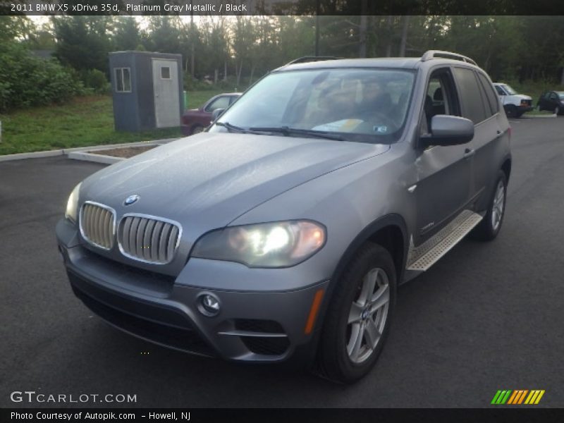 Platinum Gray Metallic / Black 2011 BMW X5 xDrive 35d