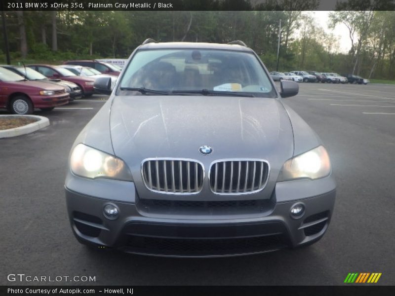 Platinum Gray Metallic / Black 2011 BMW X5 xDrive 35d