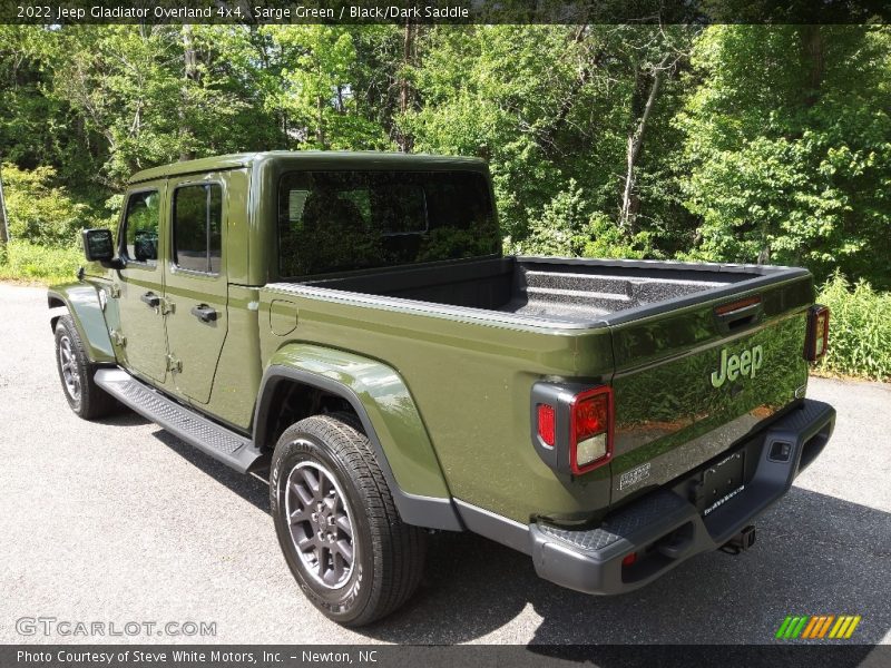 Sarge Green / Black/Dark Saddle 2022 Jeep Gladiator Overland 4x4