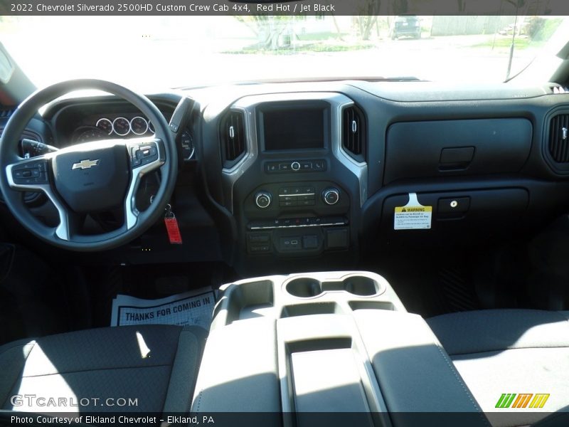 Red Hot / Jet Black 2022 Chevrolet Silverado 2500HD Custom Crew Cab 4x4