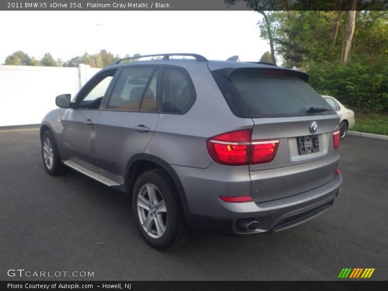 Platinum Gray Metallic / Black 2011 BMW X5 xDrive 35d