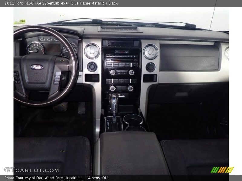 Blue Flame Metallic / Black 2011 Ford F150 FX4 SuperCab 4x4