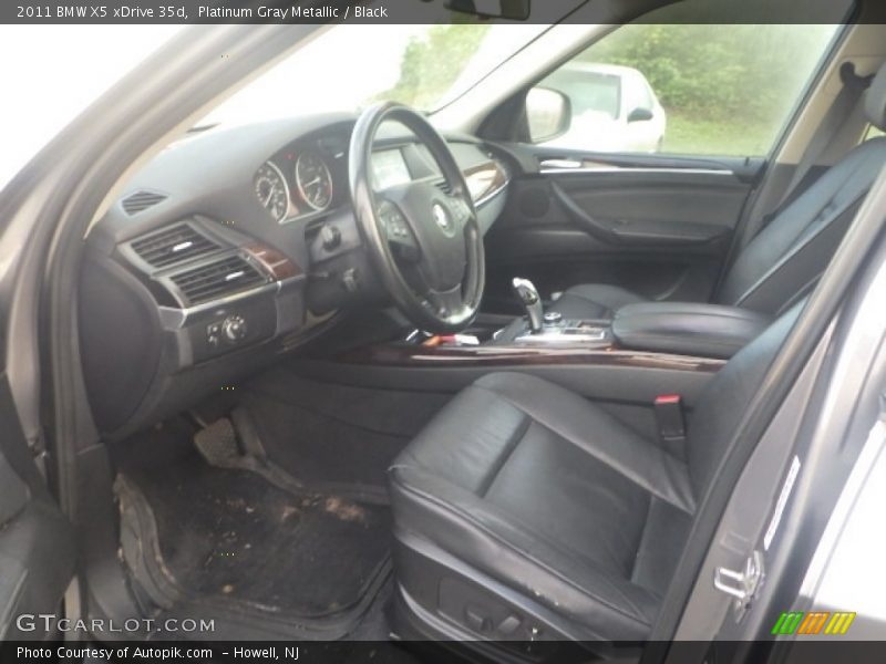 Platinum Gray Metallic / Black 2011 BMW X5 xDrive 35d