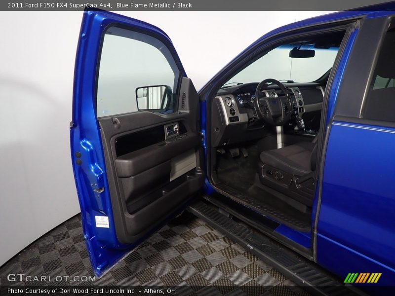 Blue Flame Metallic / Black 2011 Ford F150 FX4 SuperCab 4x4