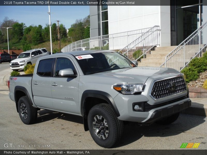 Cement / Graphite w/Gun Metal 2018 Toyota Tacoma TRD Off Road Double Cab 4x4