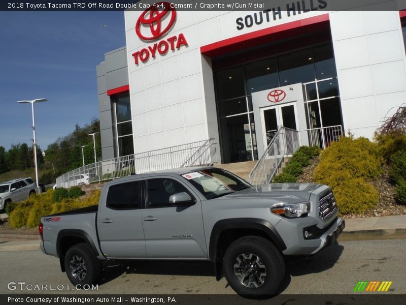 Cement / Graphite w/Gun Metal 2018 Toyota Tacoma TRD Off Road Double Cab 4x4