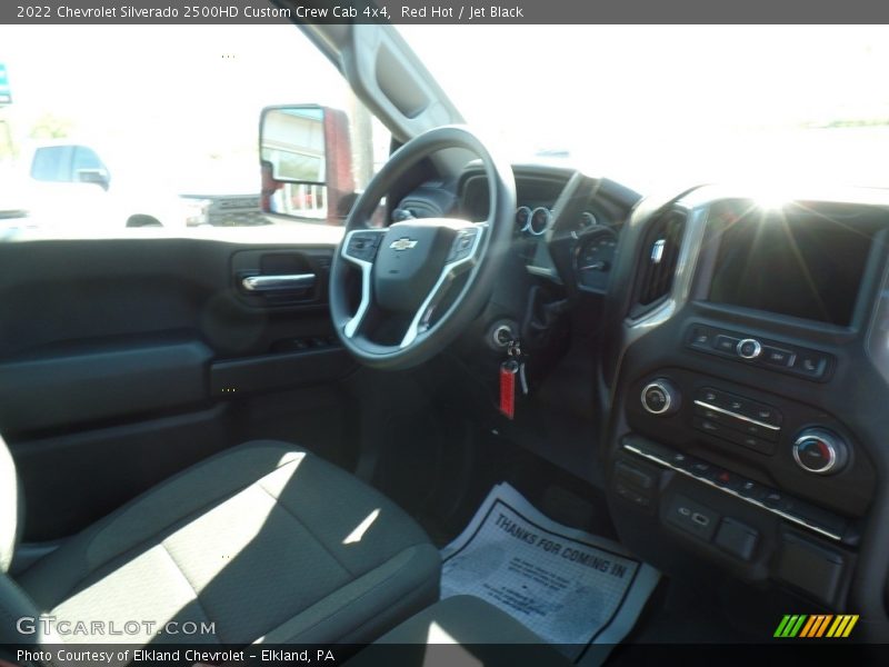 Red Hot / Jet Black 2022 Chevrolet Silverado 2500HD Custom Crew Cab 4x4