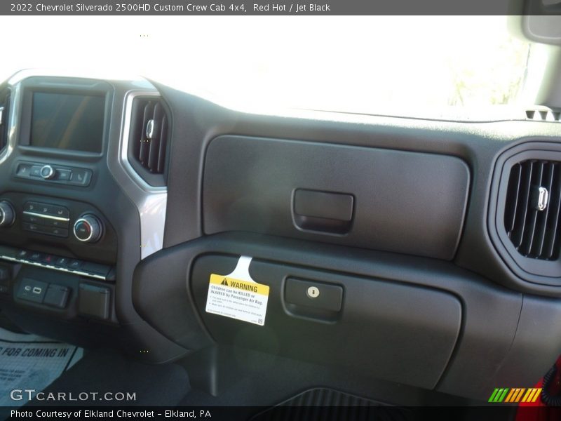 Red Hot / Jet Black 2022 Chevrolet Silverado 2500HD Custom Crew Cab 4x4