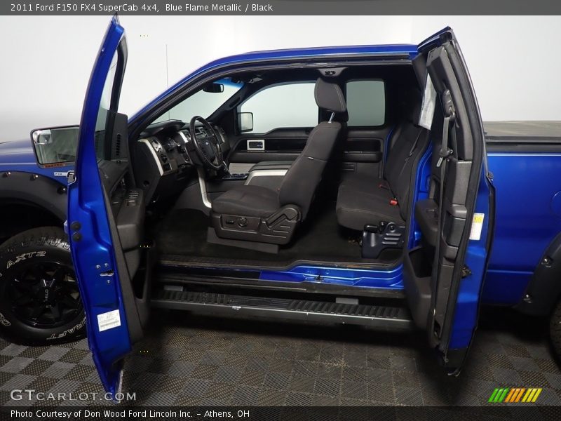Blue Flame Metallic / Black 2011 Ford F150 FX4 SuperCab 4x4