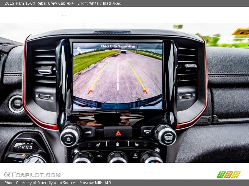 Bright White / Black/Red 2019 Ram 1500 Rebel Crew Cab 4x4