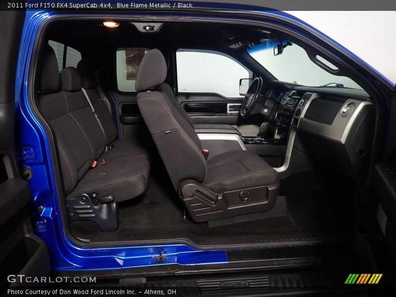 Blue Flame Metallic / Black 2011 Ford F150 FX4 SuperCab 4x4