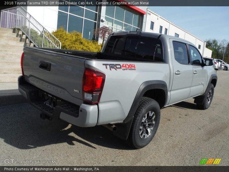 Cement / Graphite w/Gun Metal 2018 Toyota Tacoma TRD Off Road Double Cab 4x4