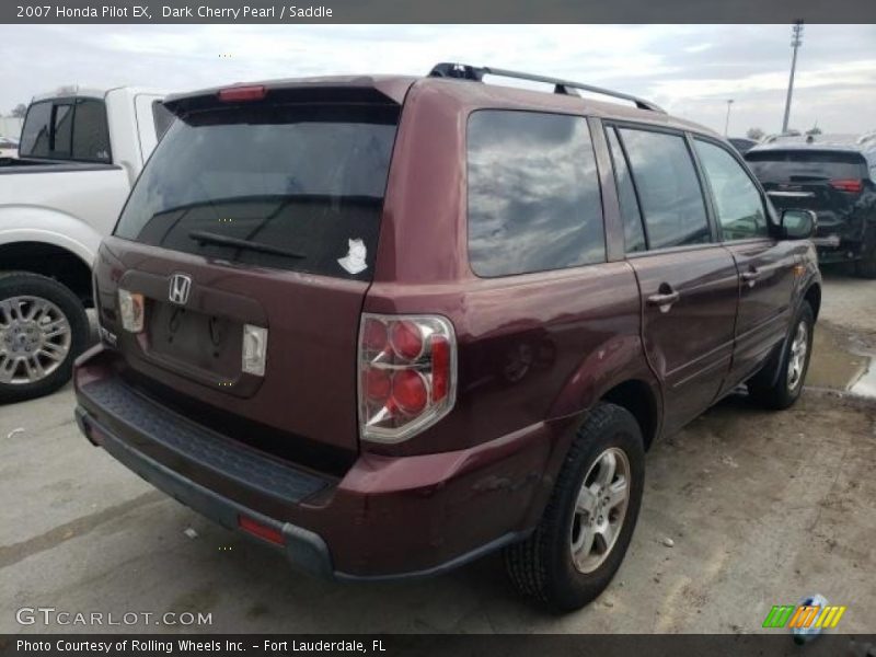 Dark Cherry Pearl / Saddle 2007 Honda Pilot EX