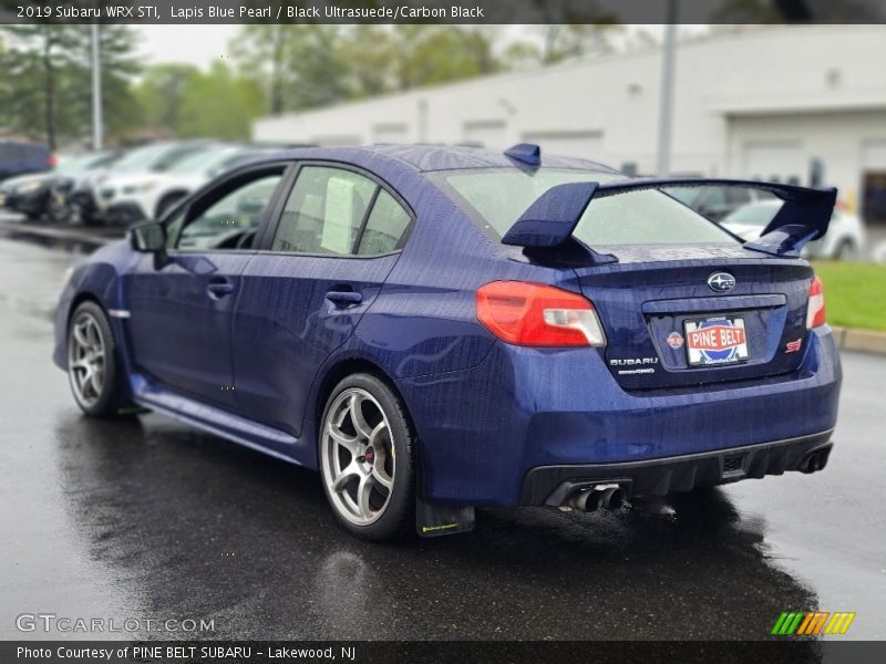 Lapis Blue Pearl / Black Ultrasuede/Carbon Black 2019 Subaru WRX STI