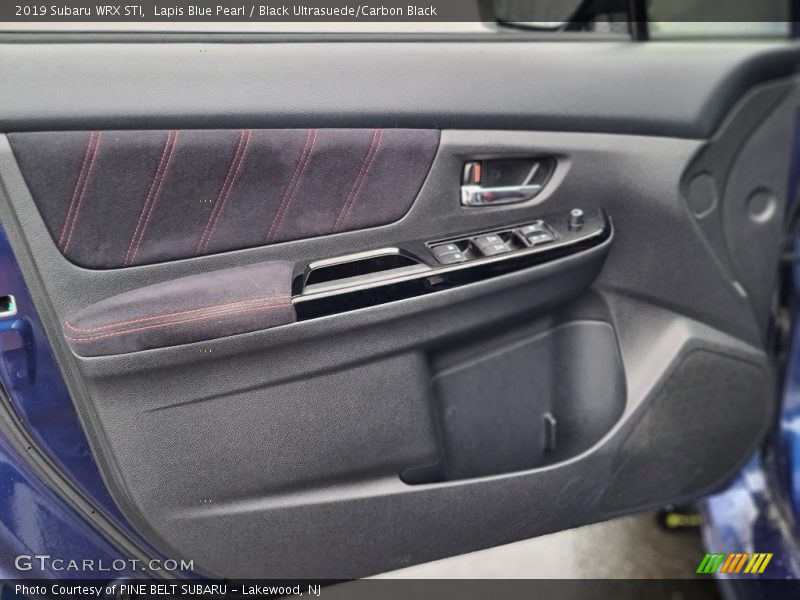 Lapis Blue Pearl / Black Ultrasuede/Carbon Black 2019 Subaru WRX STI