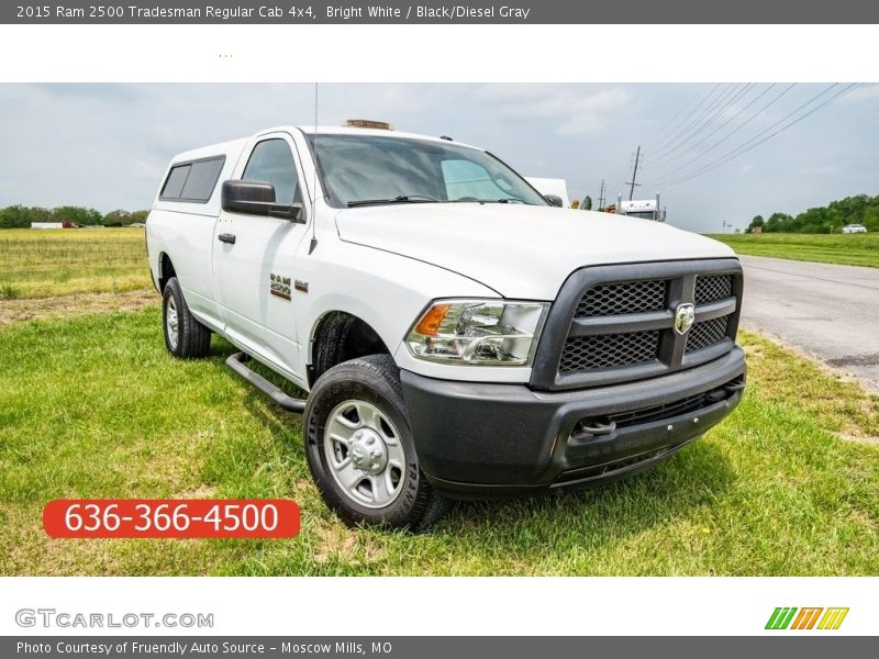 Bright White / Black/Diesel Gray 2015 Ram 2500 Tradesman Regular Cab 4x4