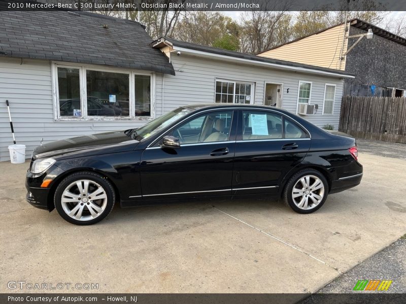 Obsidian Black Metallic / Almond/Mocha 2010 Mercedes-Benz C 300 Luxury 4Matic