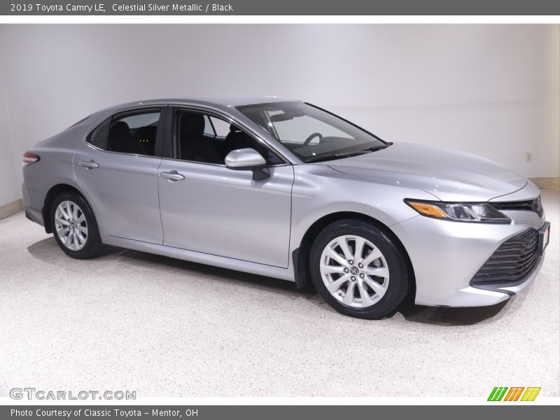 Celestial Silver Metallic / Black 2019 Toyota Camry LE
