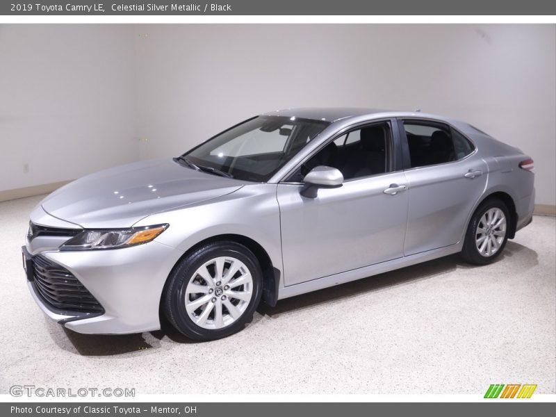 Celestial Silver Metallic / Black 2019 Toyota Camry LE