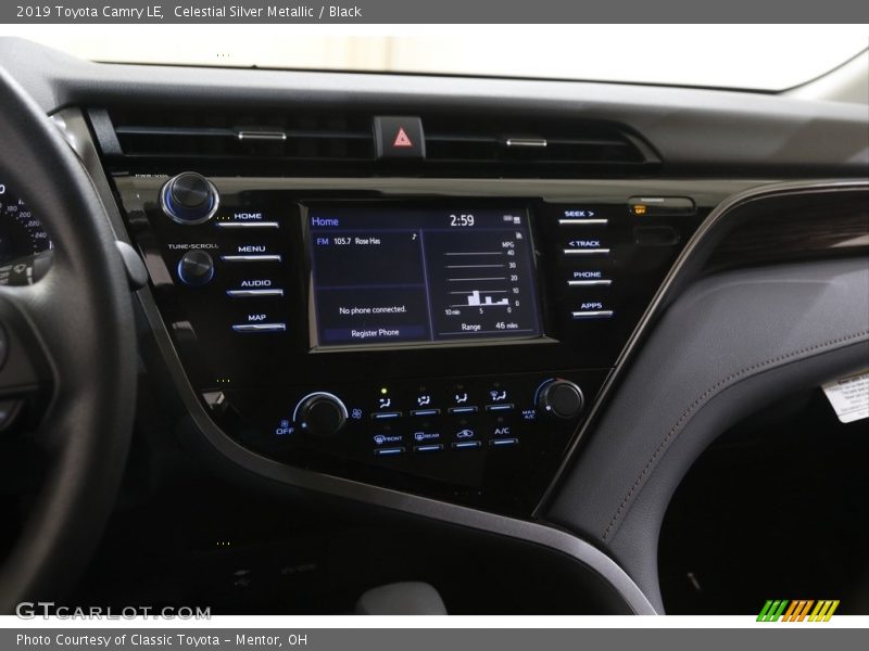Celestial Silver Metallic / Black 2019 Toyota Camry LE