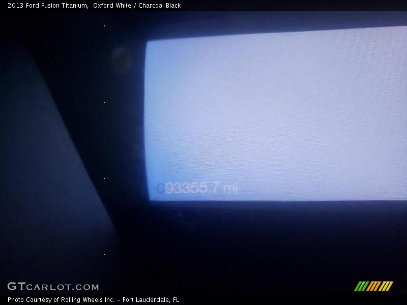Oxford White / Charcoal Black 2013 Ford Fusion Titanium