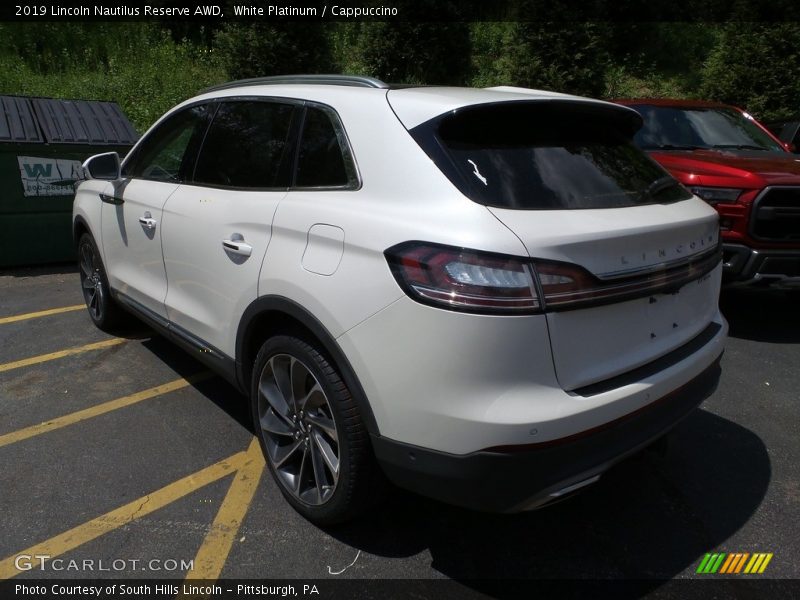 White Platinum / Cappuccino 2019 Lincoln Nautilus Reserve AWD