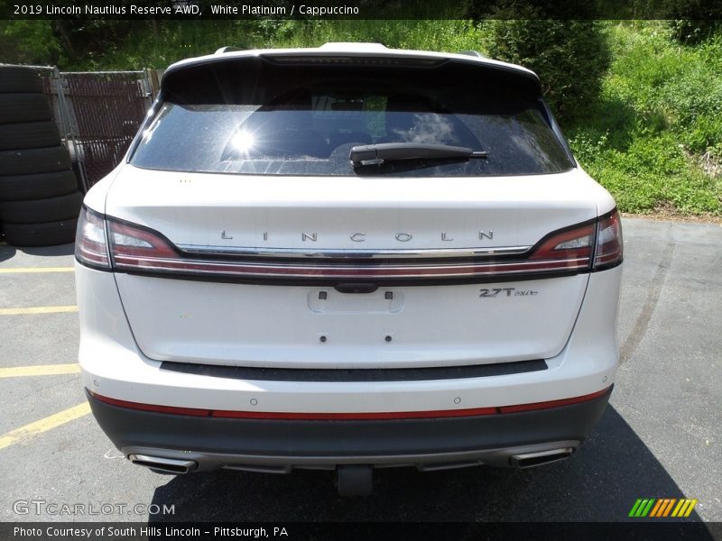White Platinum / Cappuccino 2019 Lincoln Nautilus Reserve AWD