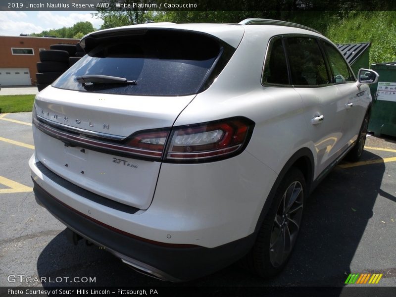 White Platinum / Cappuccino 2019 Lincoln Nautilus Reserve AWD