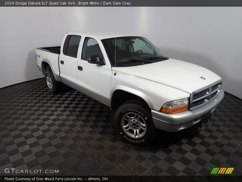 Bright White / Dark Slate Gray 2004 Dodge Dakota SLT Quad Cab 4x4