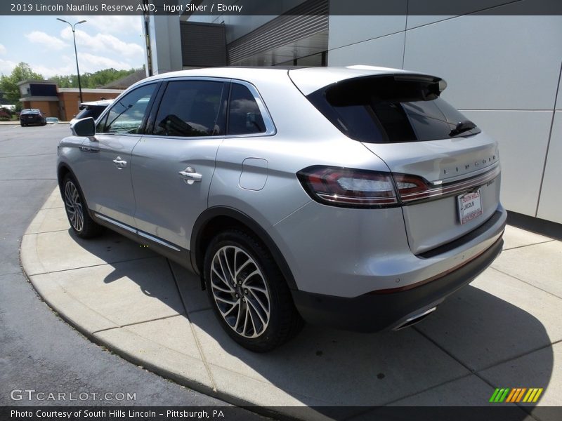 Ingot Silver / Ebony 2019 Lincoln Nautilus Reserve AWD