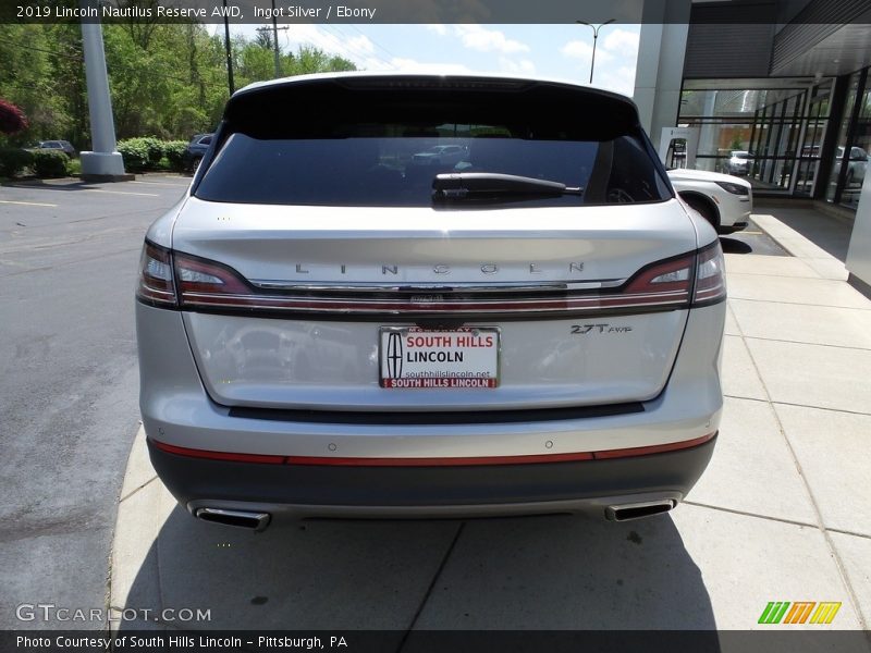 Ingot Silver / Ebony 2019 Lincoln Nautilus Reserve AWD