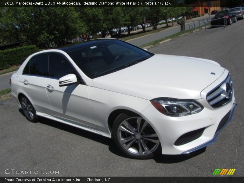 designo Diamond White Metallic / Porcelain/Black 2016 Mercedes-Benz E 350 4Matic Sedan