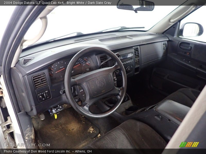 Bright White / Dark Slate Gray 2004 Dodge Dakota SLT Quad Cab 4x4