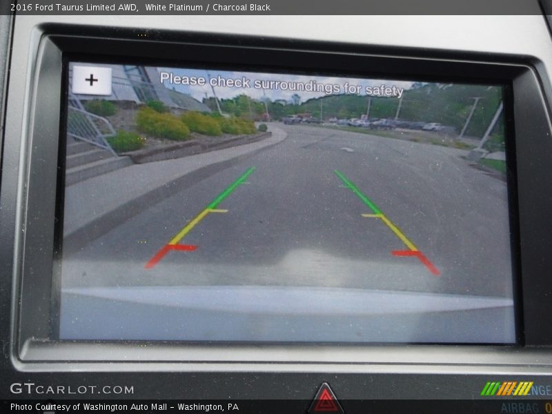 White Platinum / Charcoal Black 2016 Ford Taurus Limited AWD