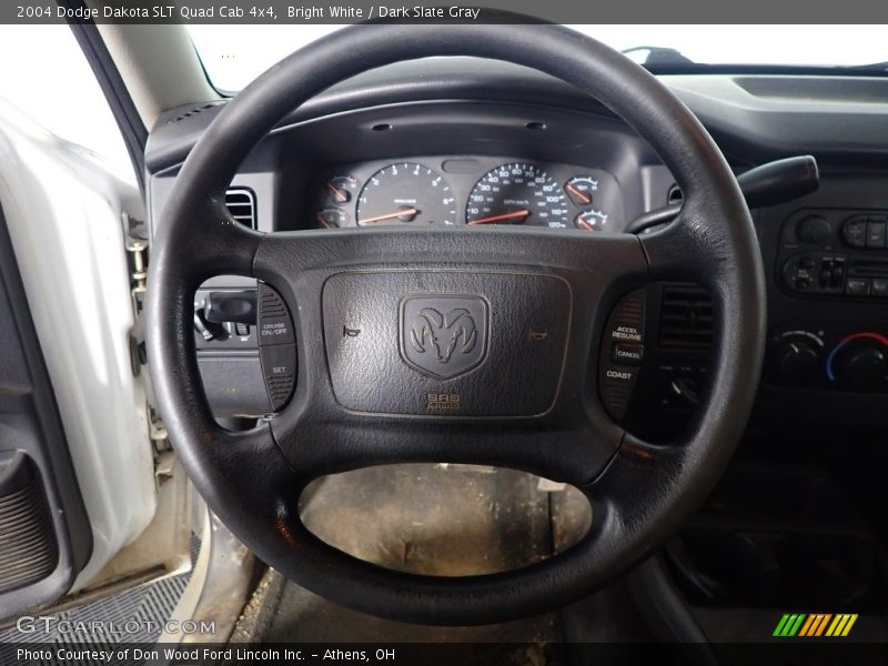 Bright White / Dark Slate Gray 2004 Dodge Dakota SLT Quad Cab 4x4