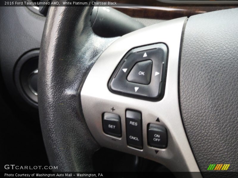 White Platinum / Charcoal Black 2016 Ford Taurus Limited AWD