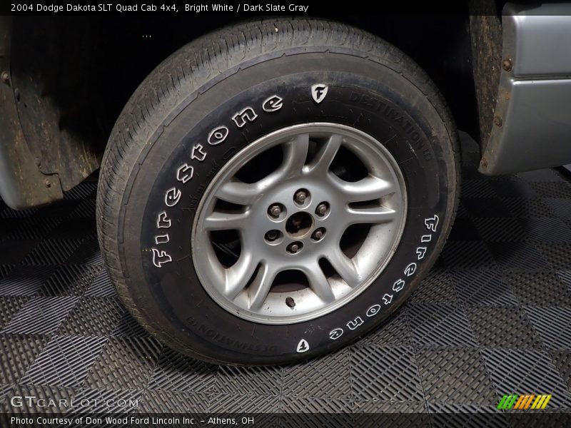Bright White / Dark Slate Gray 2004 Dodge Dakota SLT Quad Cab 4x4