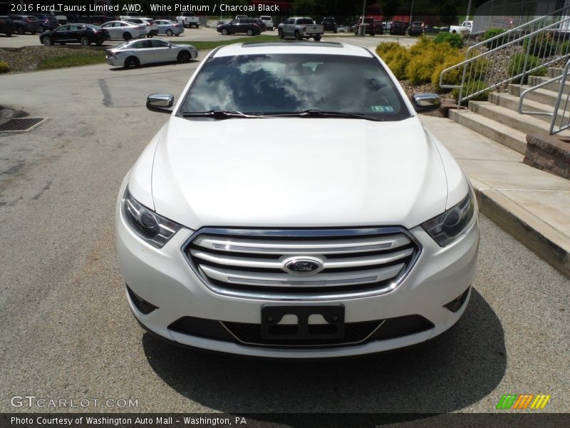 White Platinum / Charcoal Black 2016 Ford Taurus Limited AWD