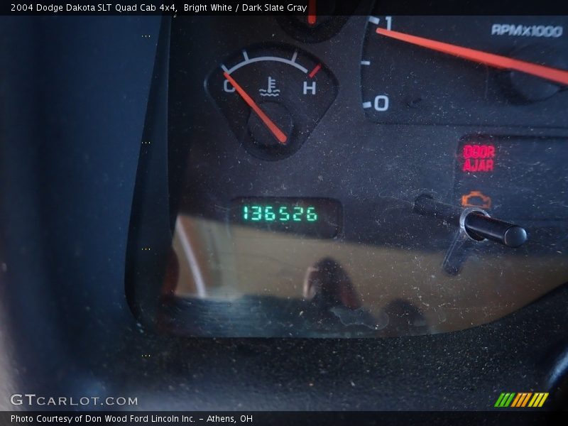 Bright White / Dark Slate Gray 2004 Dodge Dakota SLT Quad Cab 4x4