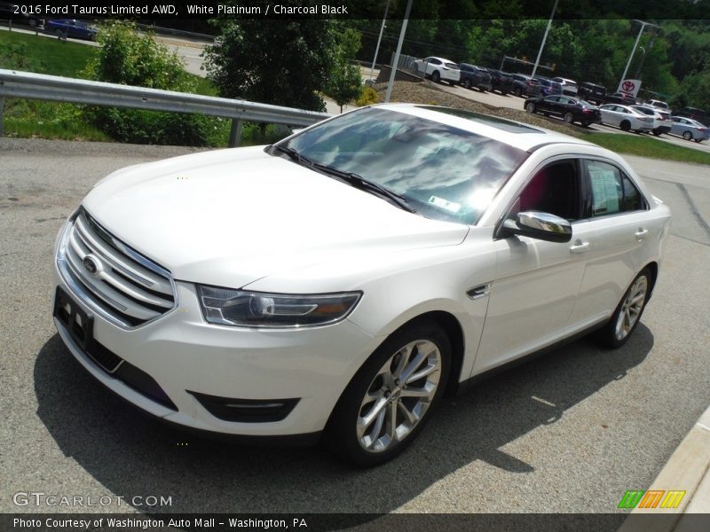 White Platinum / Charcoal Black 2016 Ford Taurus Limited AWD