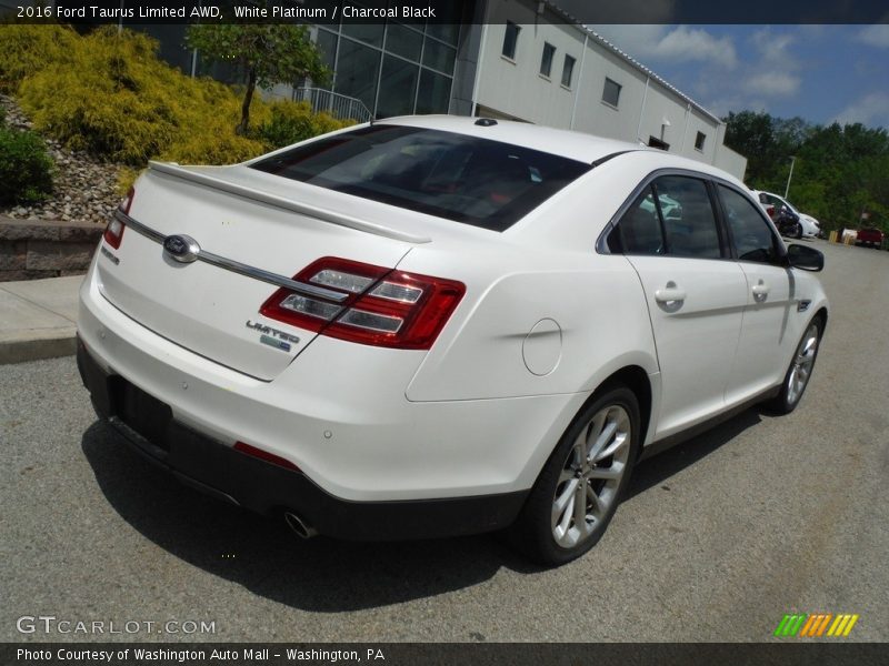 White Platinum / Charcoal Black 2016 Ford Taurus Limited AWD
