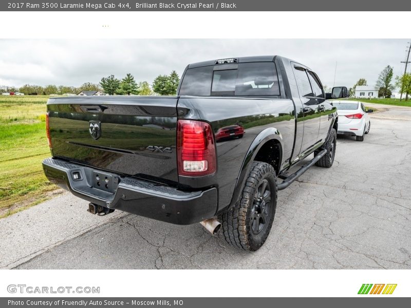 Brilliant Black Crystal Pearl / Black 2017 Ram 3500 Laramie Mega Cab 4x4