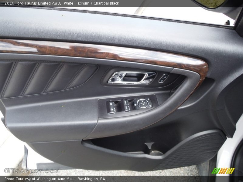 White Platinum / Charcoal Black 2016 Ford Taurus Limited AWD